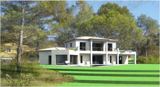 architecture et ingenierie - projet villa à mouans-sartoux